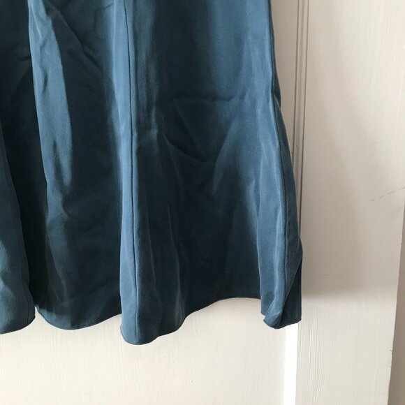 Eileen Fisher | Blue Silk Midi Skirt - Picture 3 of 11
